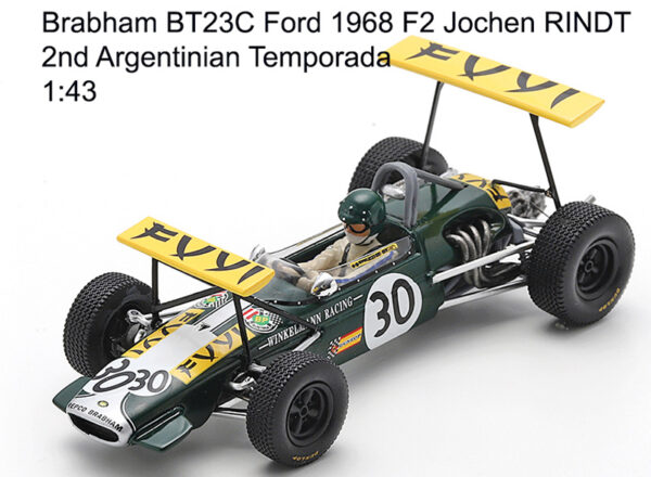 Brabham BT23C Ford 1968 F2 Jochen RINDT 2nd Argentinian Temporada 1:43