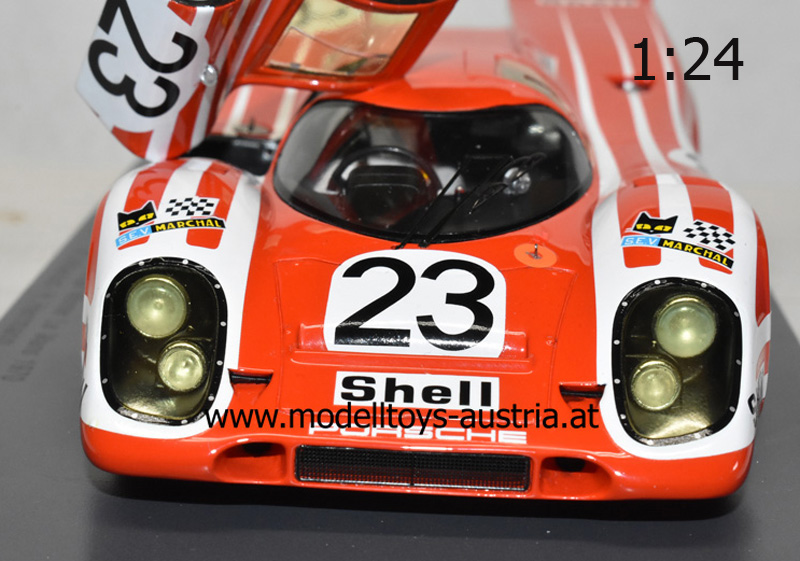 Porsche 917 Kurzheck 1970 Le Mans Sieger Hans HERRMANN / Richard ATTWOOD 1:24 Spark