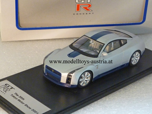Nissan Skyline R35 GT-R 2001 CONCEPT Car Tokyo silber 1:43