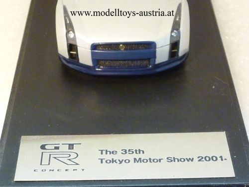 Nissan Skyline R35 GT-R 2001 CONCEPT Car Tokyo silber 1:43