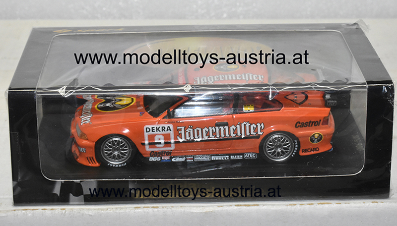 BMW E36 Coupe 325i 1993 DTM Norisring Armin HAHNE Jägermeister Team Linder 1:43