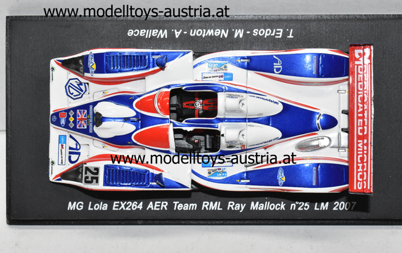 MG Lola EX264 AER 2007 Le Mans Mike Newton / Thomas Erdos / Andy Wallace 1:43
