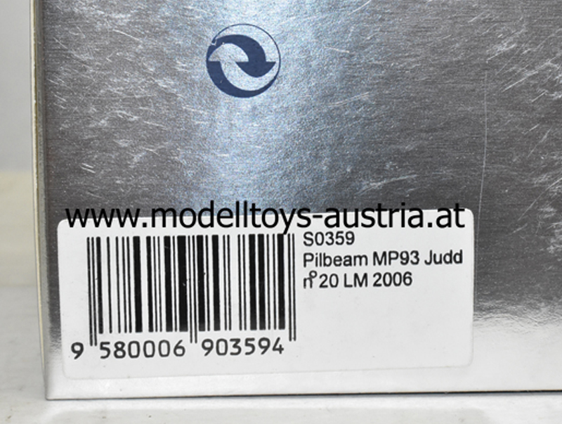 Pilbeam MP93 Judd 2006 Le Mans Marc Rostan / Chris MacAllister / Simon Pullan 1:43