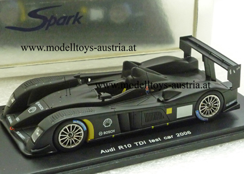 Audi R10 TDI 2006 TESTAUTO schwarz 1:43