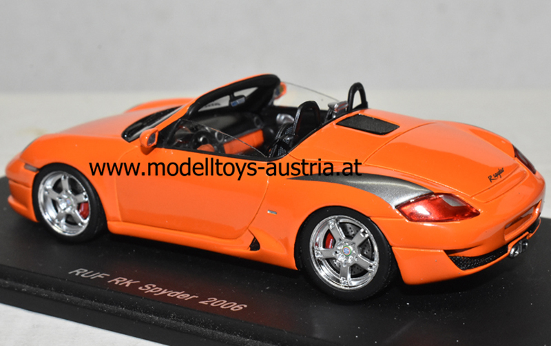 Porsche Boxster RUF RK Spyder 2006 orange 1:43