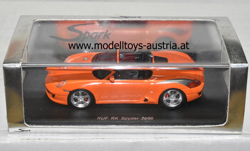 Porsche Boxster RUF RK Spyder 2006 orange 1:43