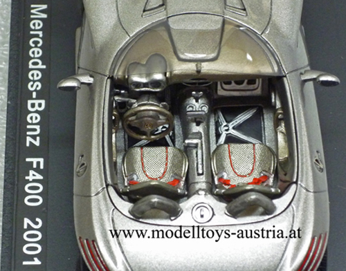 Mercedes Benz F 400 Prototype Concept Car 2001 silber 1:43 Spark
