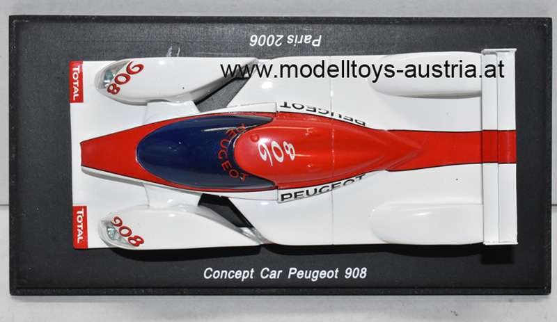 Peugeot 908 Concept Car Autosaloon PARIS 2006 1:43