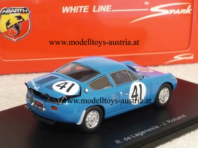 Abarth Simca 1300 1962 Le Mans DELAGENESTE / ROLLAND 1:43