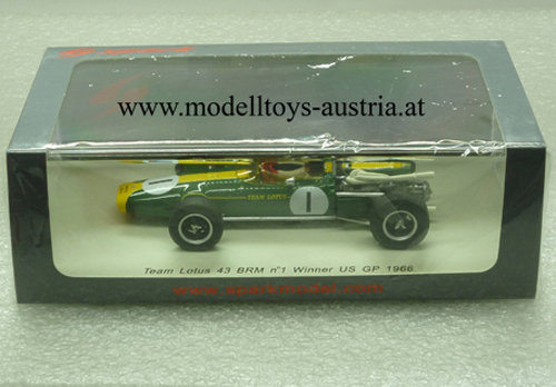Lotus 43 BRM 1966 Sieger USA GP Watkins Glen Jim CLARK 1:43