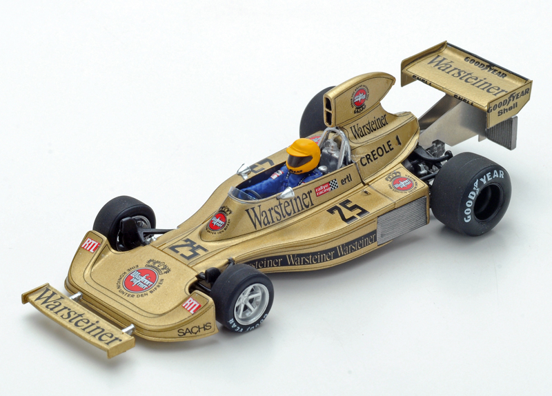 Hesketh 308 Ford 1975 Harald ERTL Deutschland GP Warsteiner Bier 1:43