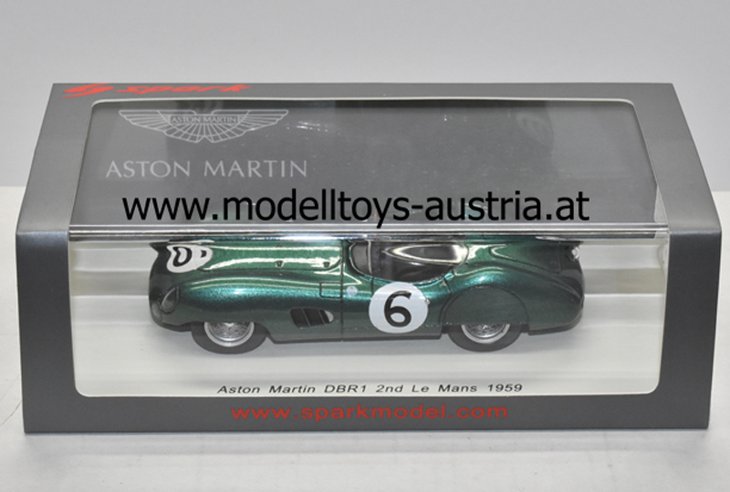Aston Martin DBR1 1959 Le Mans 2. Platz TRINTIGNAN / FRERE 1:43
