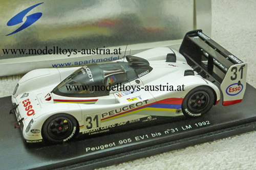 Peugeot 905 EVO 1992 Le Mans WENDLINGER / FERTE / de POELE 1:43