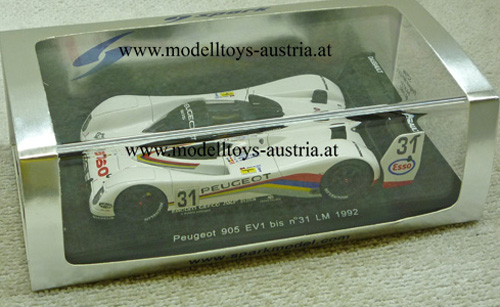 Peugeot 905 EVO 1992 Le Mans WENDLINGER / FERTE / de POELE 1:43