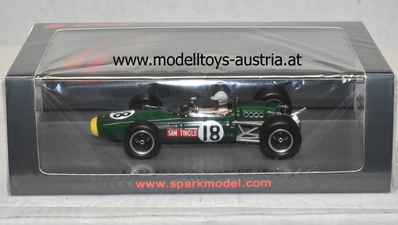 LDS Mk3 Climax Brabham BT11 1967 Sam TINGLE Südafrika GP 1:43