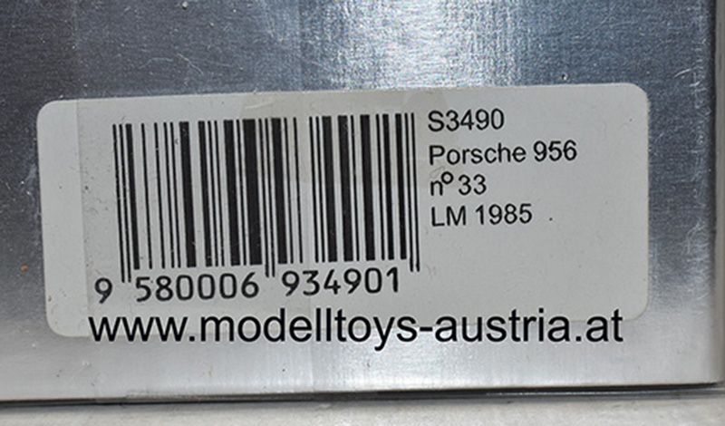 Porsche 956 1985 Le Mans Jo GARTNER / HOBBS / EDWARDS 1:43