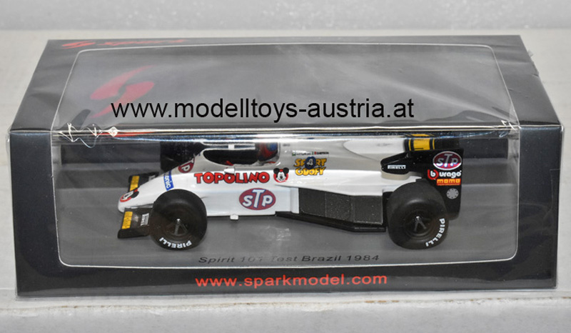 Spirit 101 Hart 1984 Emerson Fittipaldi Test Brasillien 1:43