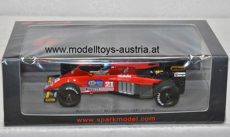 Spirit 101 Hart 1984 Mauro BALDI Brasillien GP 1:43