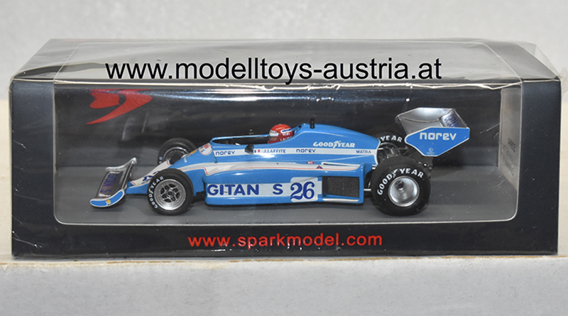 Ligier JS7 Matra 1977 Niki LAUDA F1 Test Zandvoort 1:43