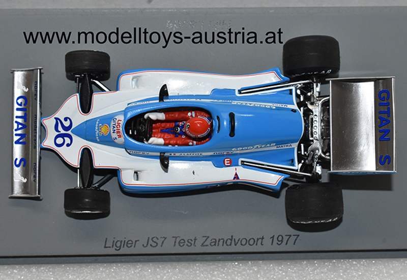Ligier JS7 Matra 1977 Niki LAUDA F1 Test Zandvoort 1:43