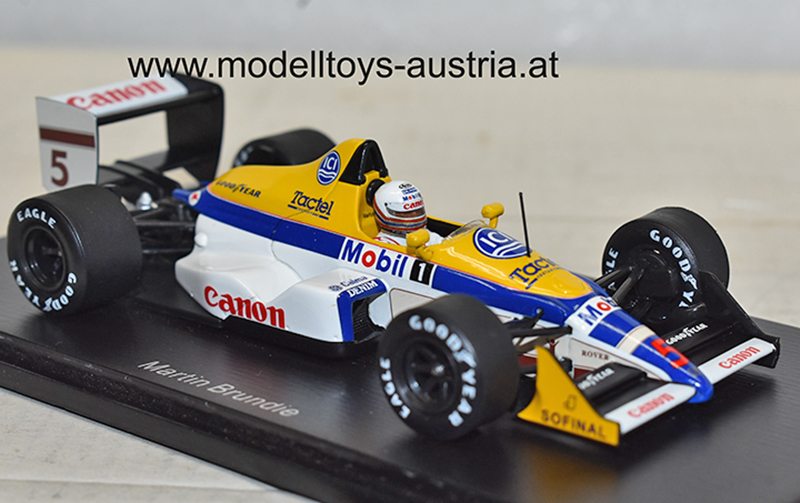 Williams FW12 Judd 1988 Martin BRUNDLE Belgien GP Spa Francorchamps 1:43