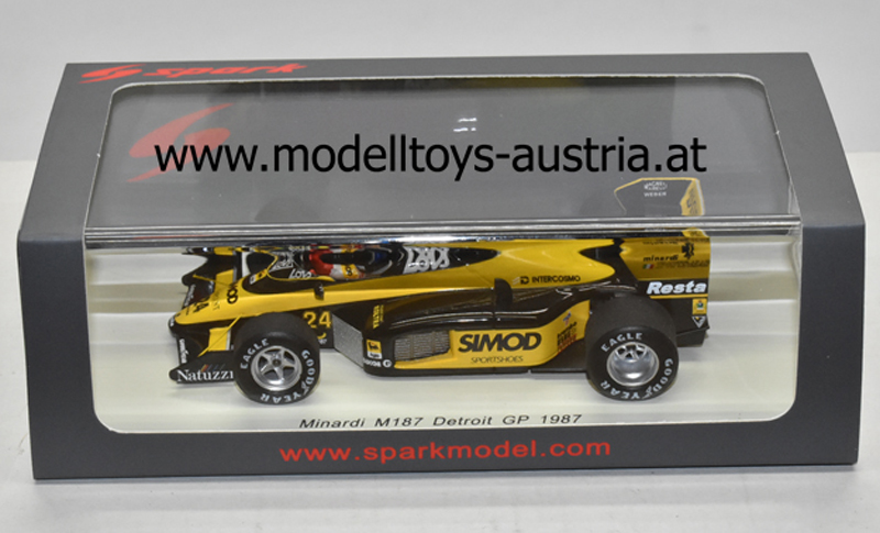 Minardi M187 Motori Moderni 1987 Alessandro NANNINI USA GP 1:43