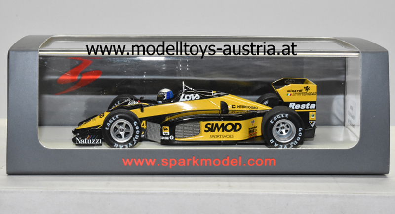 Minardi M187 Motori Moderni 1987 Alessandro NANNINI USA GP 1:43