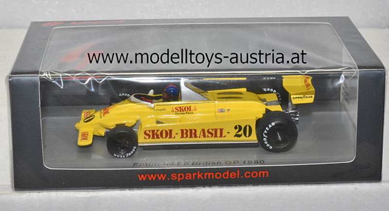Fittipaldi F8 Ford 1980 Emerson FITTIPALDI England GP 1:43