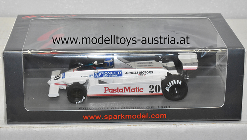 Fittipaldi F8C Ford 1981 Keke ROSBERG Belgien GP 1:43