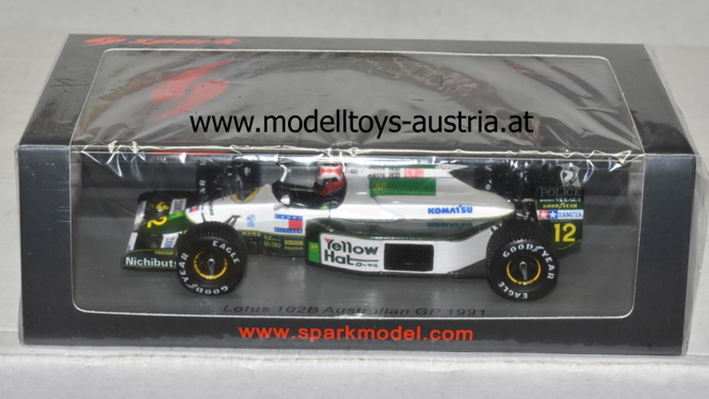 Lotus 102B Judd 1991 Johnny Herbert Australian GP 1:43