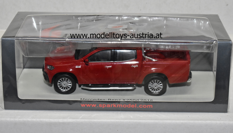 Mercedes Benz X Klasse Pick up X250d Style Bar 2018 dunkelrot 1:43