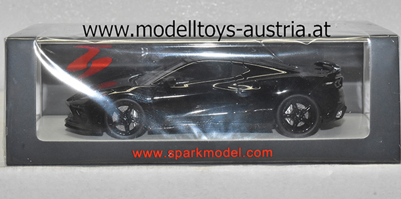 Chevrolet Corvette C8 2020 schwarz 1:43 Spark