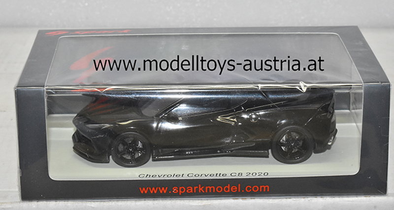 Chevrolet Corvette C8 2020 schwarz 1:43 Spark