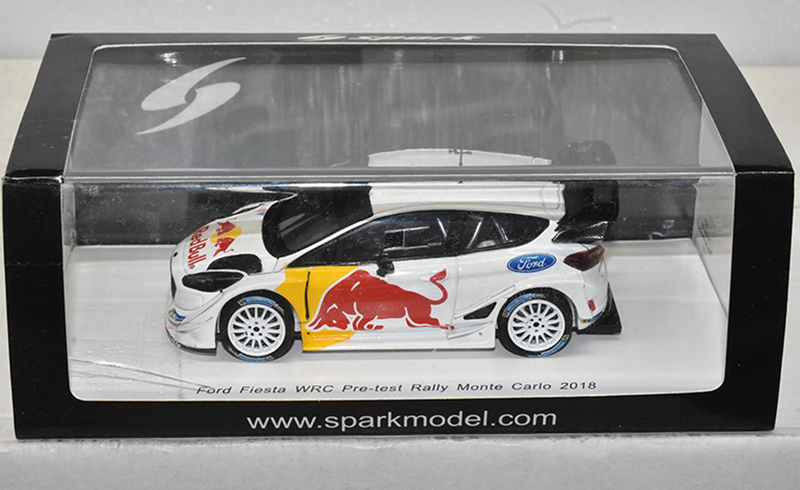 Ford Fiesta WRC Test Auto für 2018 OGIER / INGRASSIA Red Bull 1:43