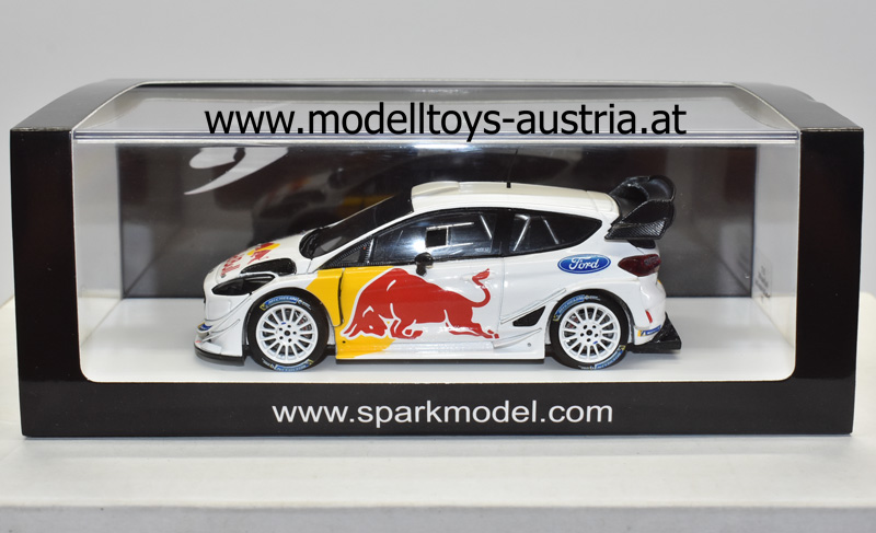 Ford Fiesta WRC Test Auto für 2018 OGIER / INGRASSIA Red Bull 1:43