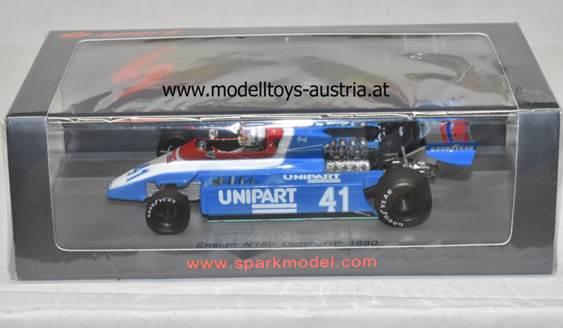 Ensign N180 Ford 1980 Geoff LEES Holland GP 1:43