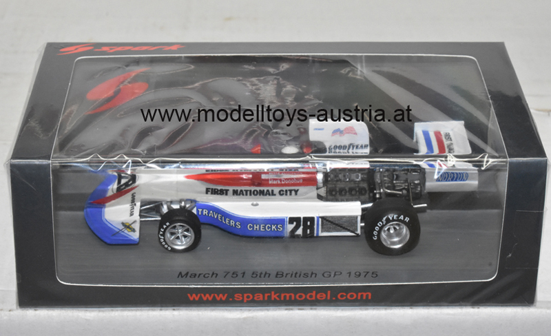 March 751 Ford 1975 Mark DONOHUE England GP 1:43