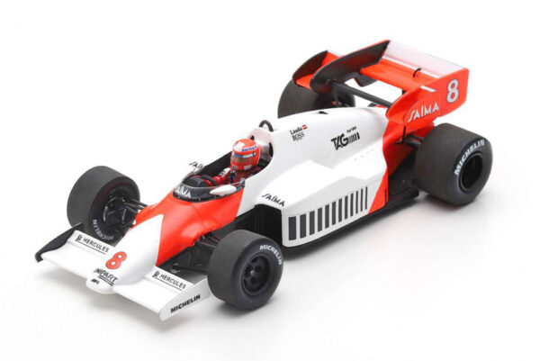 McLaren MP4/2 TAG Porsche Turbo 1984 Niki LAUDA Weltmeister Sieger England GP 1:43