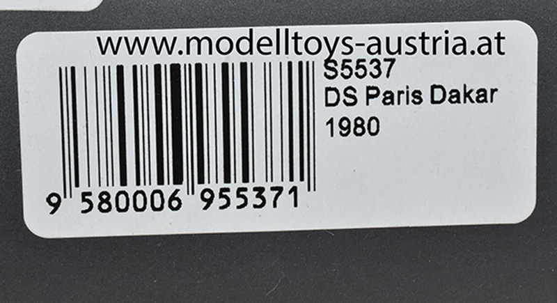 Citroen DS 1980 Rally Paris Dakar Bertrand Roncin / Benoît Bizet 1:43