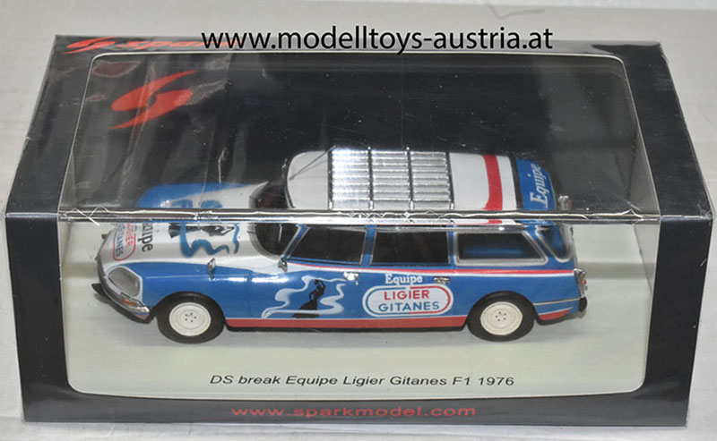 Citroen DS21 Break Kombi 1976 Service Ligier Assistance Equipe Ligier Servicefahrzeug Formel 1 1:43