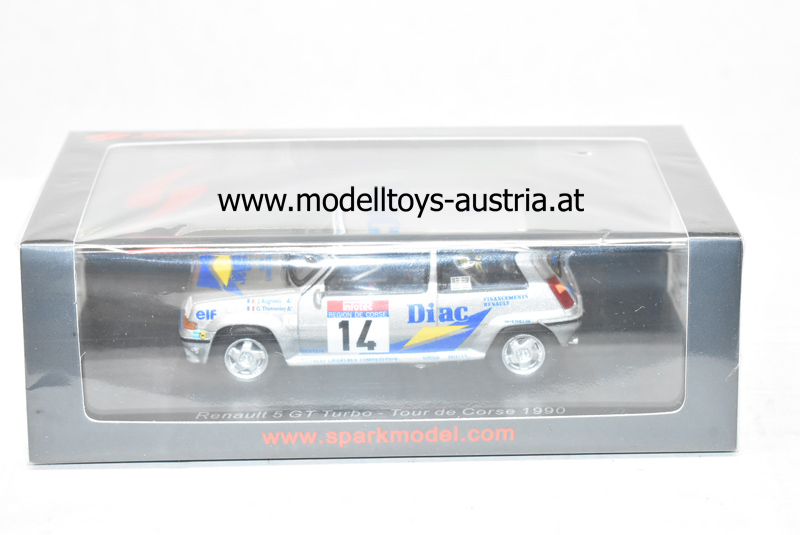 Renault 5 GT Turbo 1990 Rally Tour de Corse J. Ragnotti / G. Thimonier 1:43