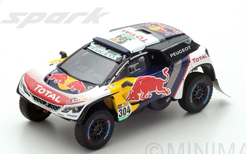 Peugeot 3008 2017 Rally Dakar Carlos SAINZ / Lucas CRUZ 1:43