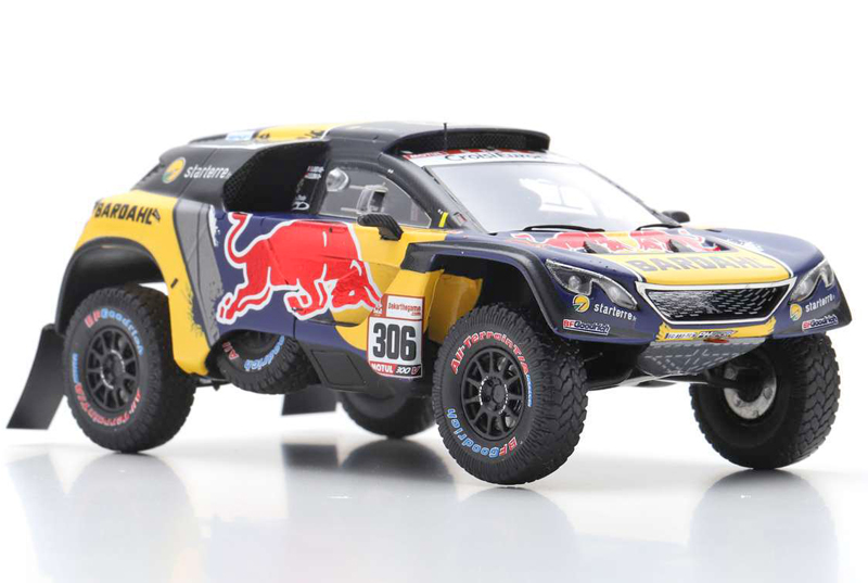 Peugeot 3008 DKR 2019 Rallye Dakar S. Loeb / D. Elena RED BULL 3. Platz 2019 1:43