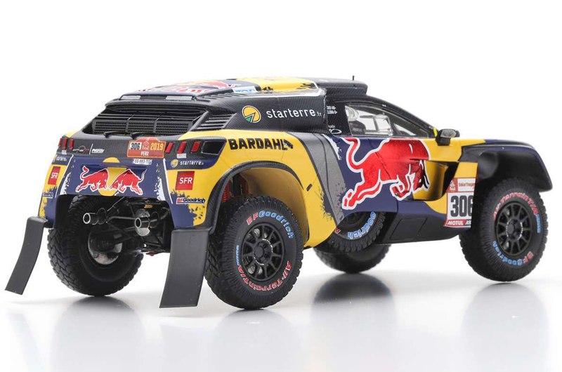 Peugeot 3008 DKR 2019 Rallye Dakar S. Loeb / D. Elena RED BULL 3. Platz 2019 1:43