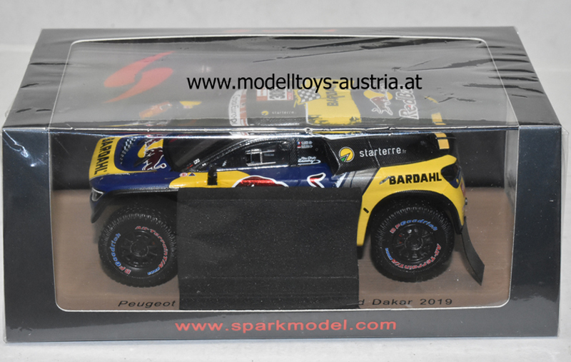 Peugeot 3008 DKR 2019 Rallye Dakar S. Loeb / D. Elena RED BULL 3. Platz 2019 1:43