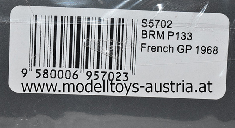 BRM P133 BRM 1968 Pedro RODRIGUEZ Frankreich GP 1:43