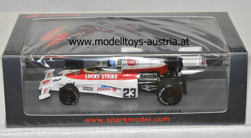 McLaren M23 Ford 1974 Dave CHARLTON Südafrika GP 1:43