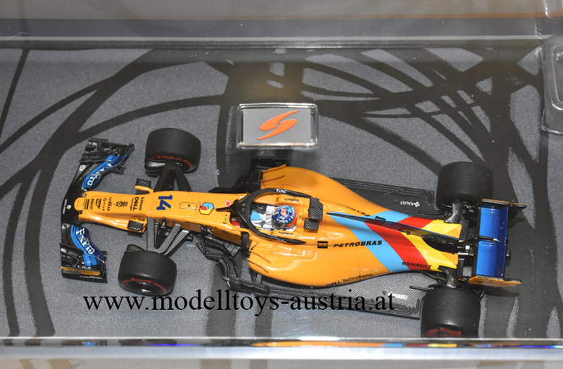 McLaren MCL33 Renault 2018 Fernando ALONSO Abu Dhabi GP LETZTES RENNEN 1:43 Spark