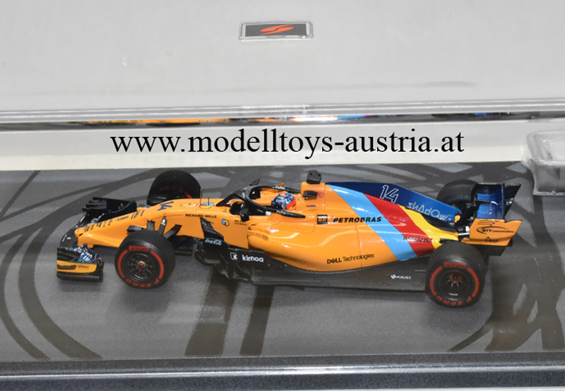McLaren MCL33 Renault 2018 Fernando ALONSO Abu Dhabi GP LETZTES RENNEN 1:43 Spark