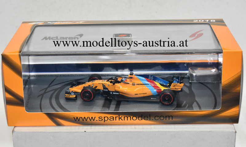 McLaren MCL33 Renault 2018 Fernando ALONSO Abu Dhabi GP LETZTES RENNEN 1:43 Spark